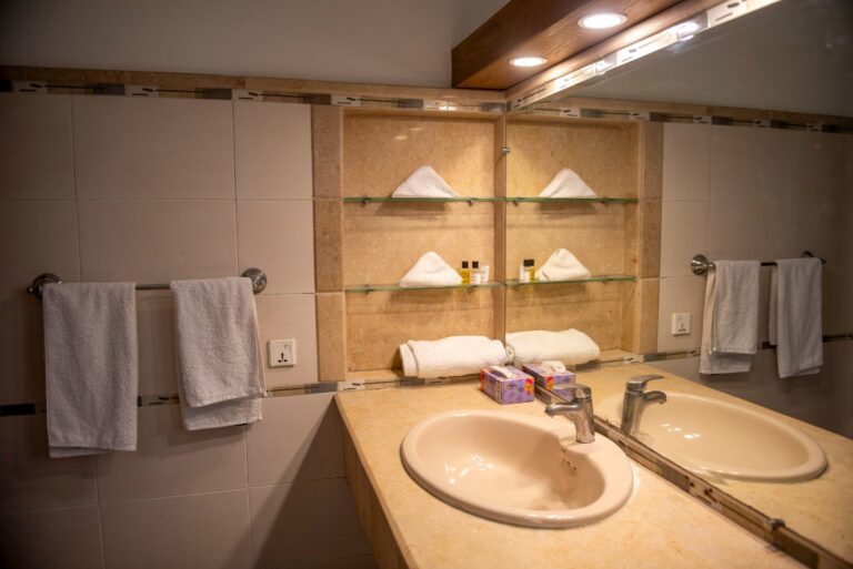 Clean attached bathroom at New Comfort Residency F-7 Islamabad